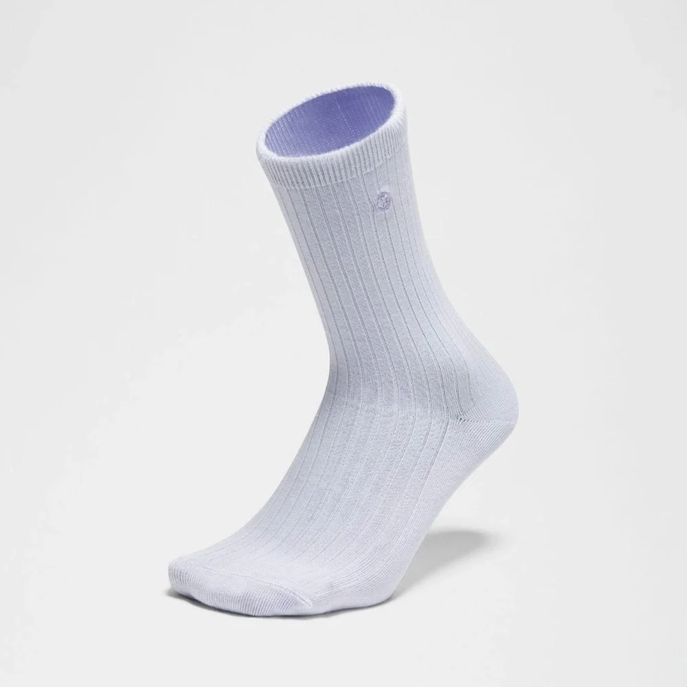 lululemon athletica Serene Blue  Ribbed Casual Socks